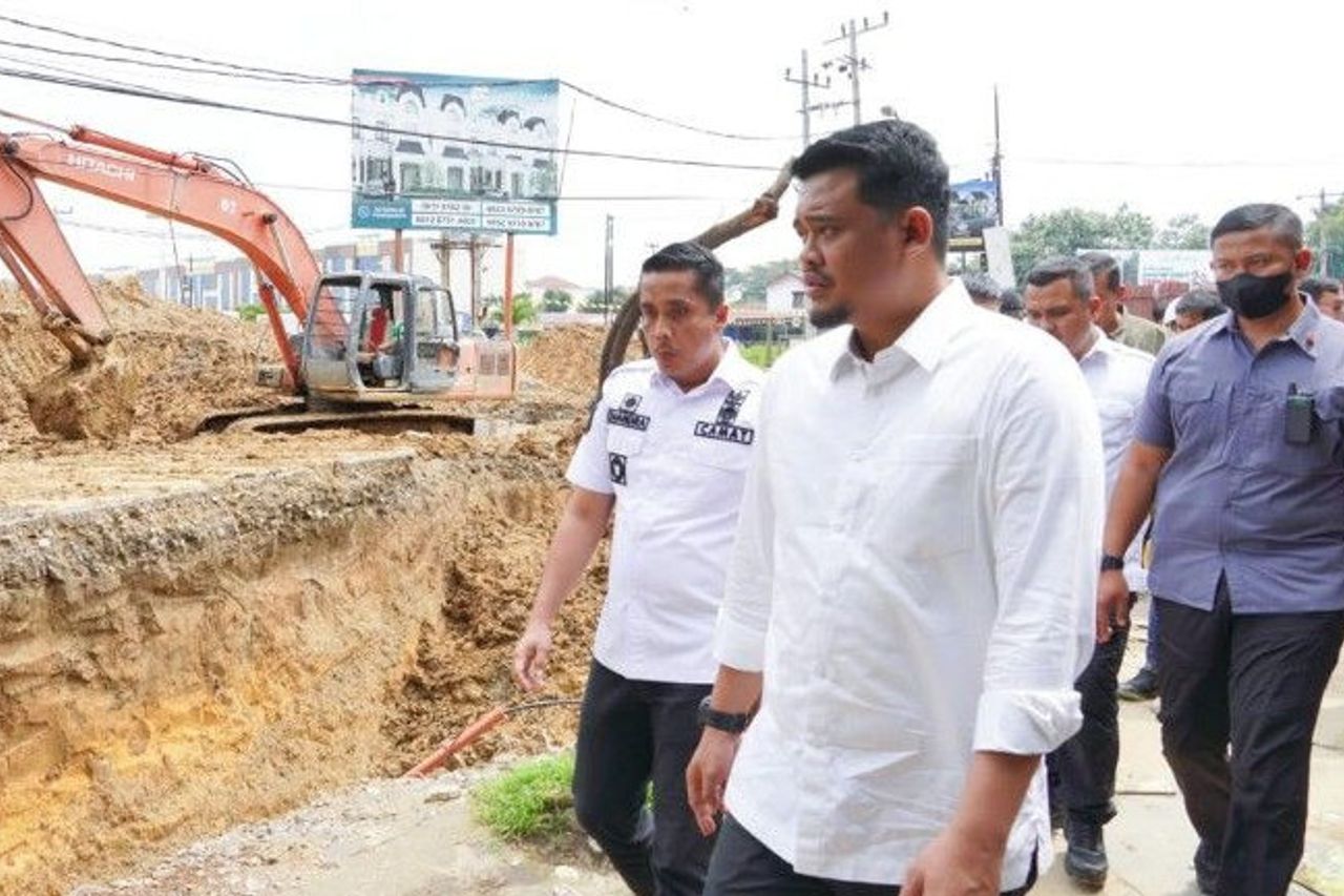 Bobby Nasution Ensures Drainage Development Overcoming Medan Floods Will Be Completed Soon