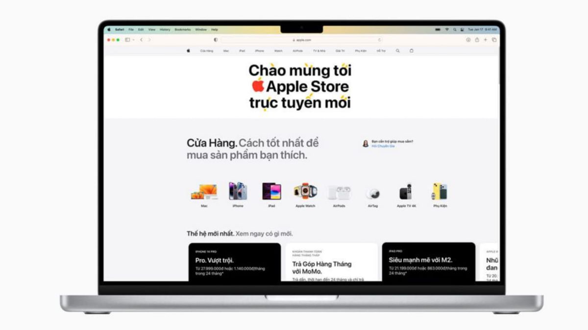 Apple Resmikan Pembukaan Apple Store Online di Vietnam