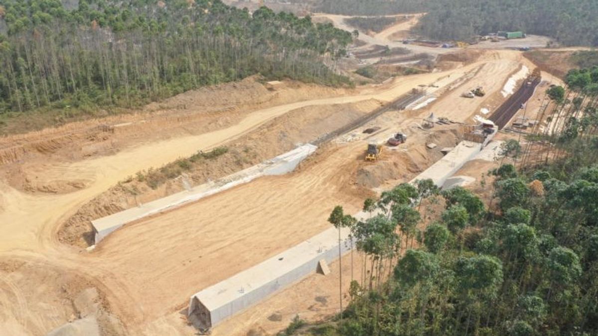 التقدم المحرز في بناء طريق IKN Toll Road ، WIKA قد أكمل للتو 42.06 في المائة