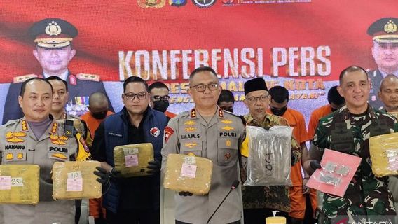 East Java Police Failed Circulation Of 166.58 Kilograms Of Marijuana