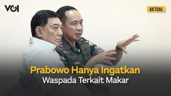 Regarding The Makar Threats Presented By President Prabowo, Defense Minister: Attention To Be Alert