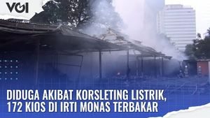 VIDEO: Diduga Akibat Korsleting listrik, 172 Kios di IRTI Monas Terbakar