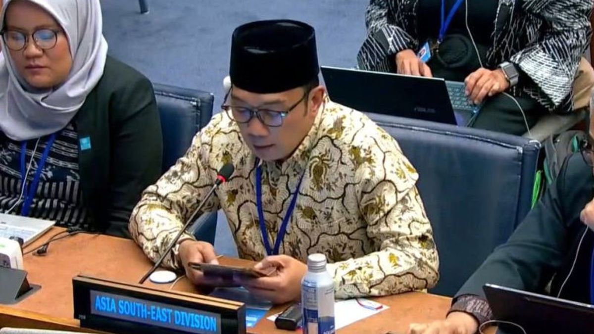 Gubernur Ridwan Kamil Kenalkan Toponimi Gempa Cianjur di Forum PBB