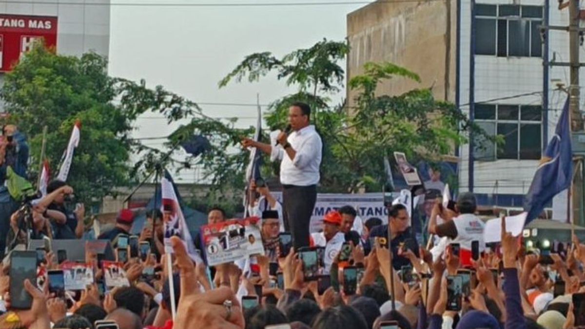 Campagne à Deli Serdang, Anies: Compte tenu de notre voix, nous ne voulons pas que le changement soit perdu