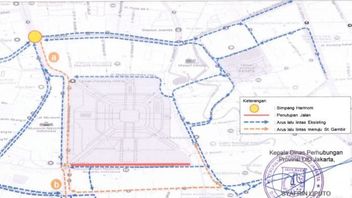 Traffic Engineering Around Monas On Muhasabah Night, December 30