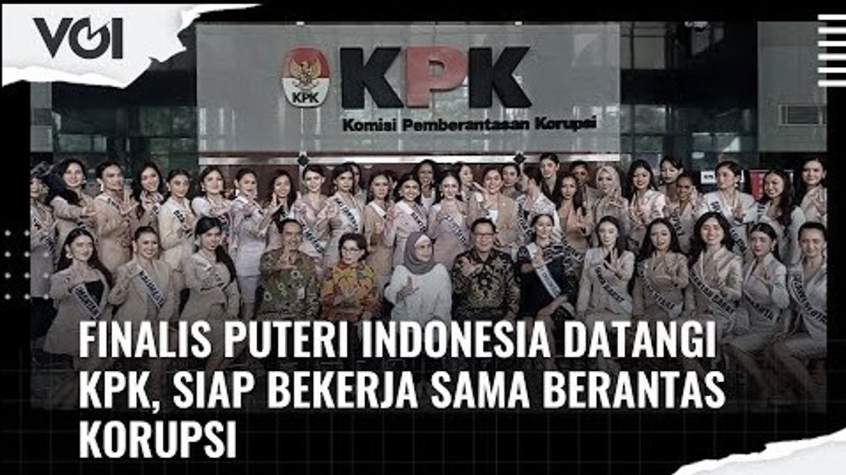 VIDEO: As Many As 45 Finalists From Miss Indonesia 'Geruduk' The KPK Building, What's Wrong?