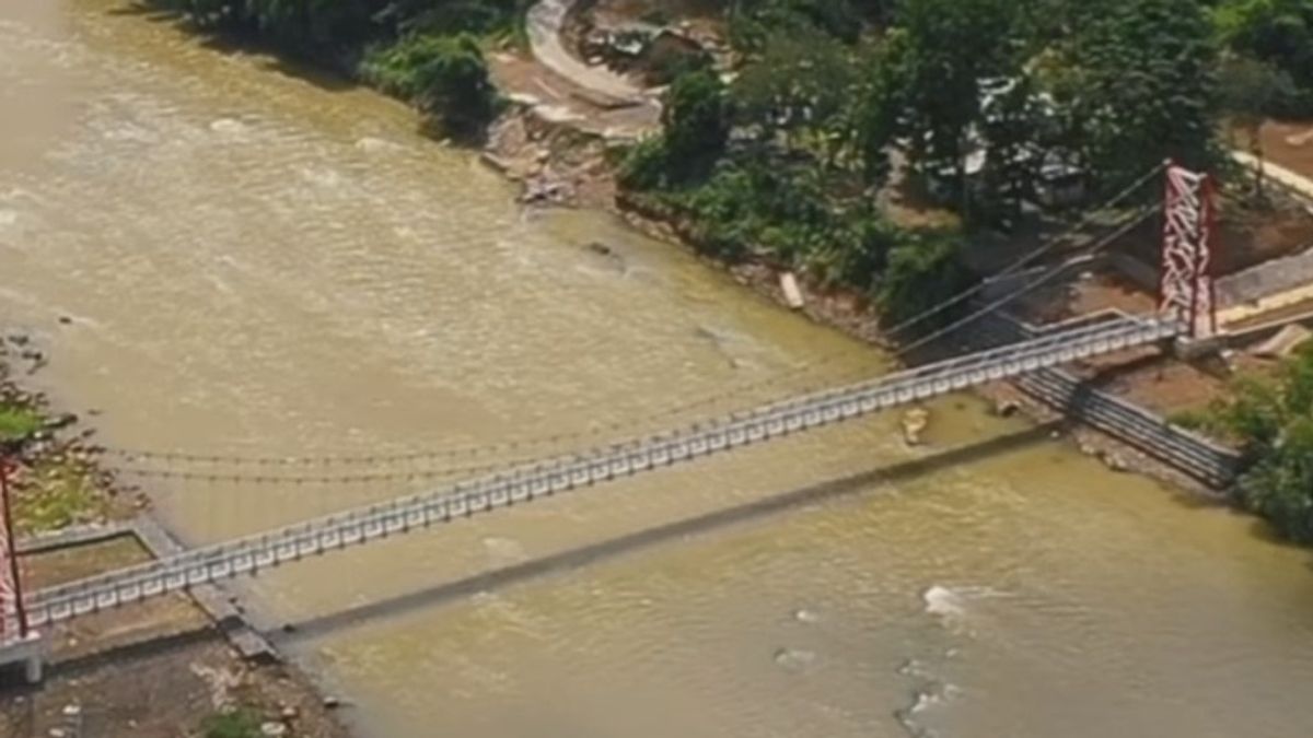 Jembatan Gantung Cisarum Bogor Rampung, Pangkas Waktu Perjalanan Warga Rumpin dan Ciseeng