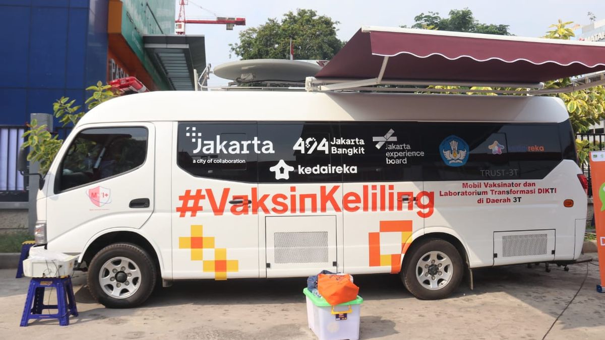 Kejar Target Vaksinasi dari Jokowi, DKI Operasionalkan 16 Mobil Vaksin Keliling