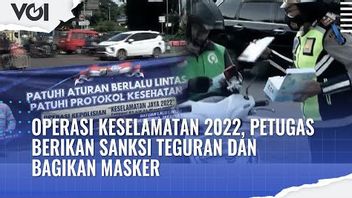 VIDEO: Operasi Keselamatan, Petugas Berikan Sanksi Teguran dan Bagikan Masker