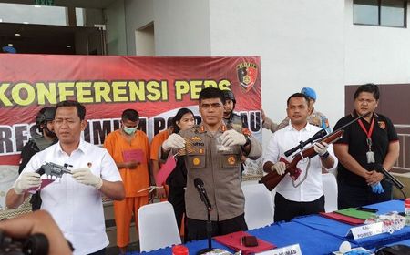 2 Pemilik Senpi Laras Panjang dan Revolver Ilegal di Pekanbaru Ditangkap Polisi