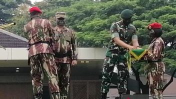 3勇敢なコパッサスを受ける前にKSAD Dudung重い訓練:建物の襲撃、狙撃兵の撮影、ナイフの投げ、ヘビの通過