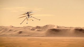 Moment Historique Nasa Ingenuity Helicopter Airs Avec Succès Sur Mars