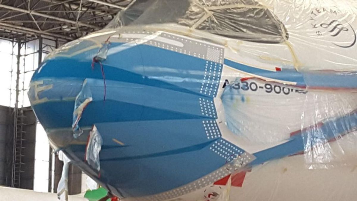 Armada Pesawat Garuda Indonesia Dipakaikan Masker, untuk Apa?