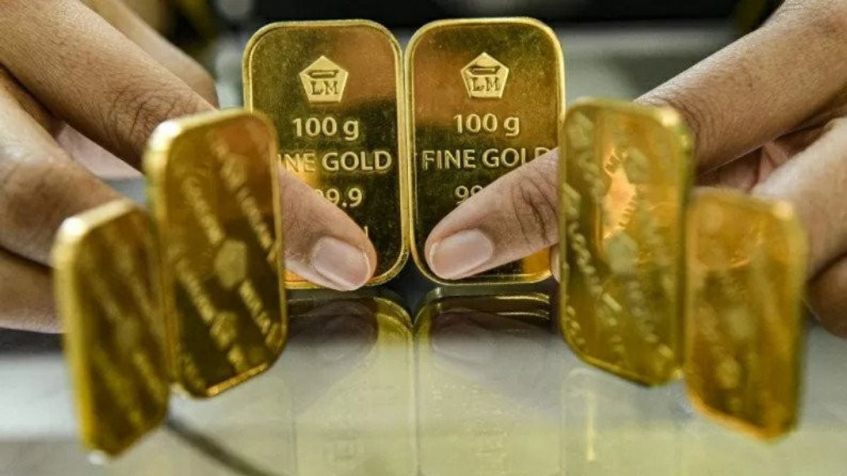 ارتفع سعر الذهب الانتام تيبيس إلى Rp1,329,000 لكل جرام