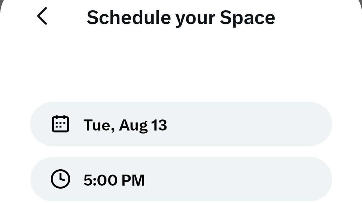 Here's How To Schedule Audio Spaces Broadcasts On X So You Don't Forget