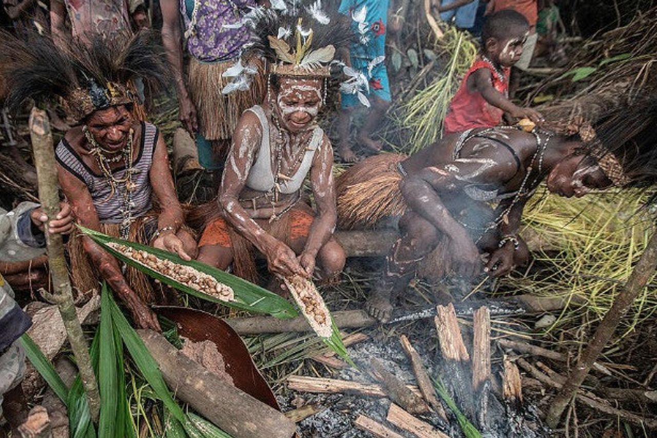 アウユ族文化を知る、パプアのすべての目の背後にある人物