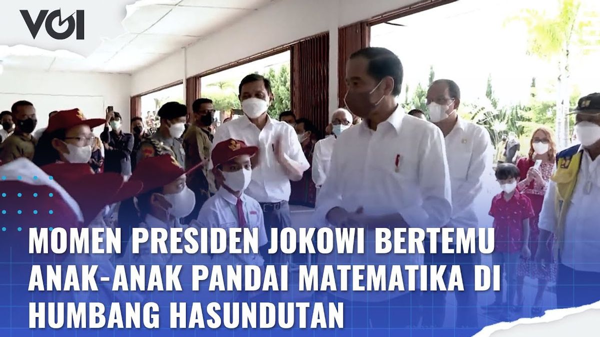 VIDEO: Ini Momen Presiden Jokowi Bertemu Anak-Anak Pandai Matematika di Humbang Hasundutan