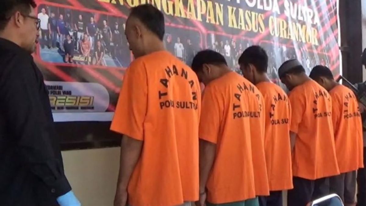 A Gang Of Thieves In Southeast Sulawesi Arrested, 9 Motorbikes Confiscated