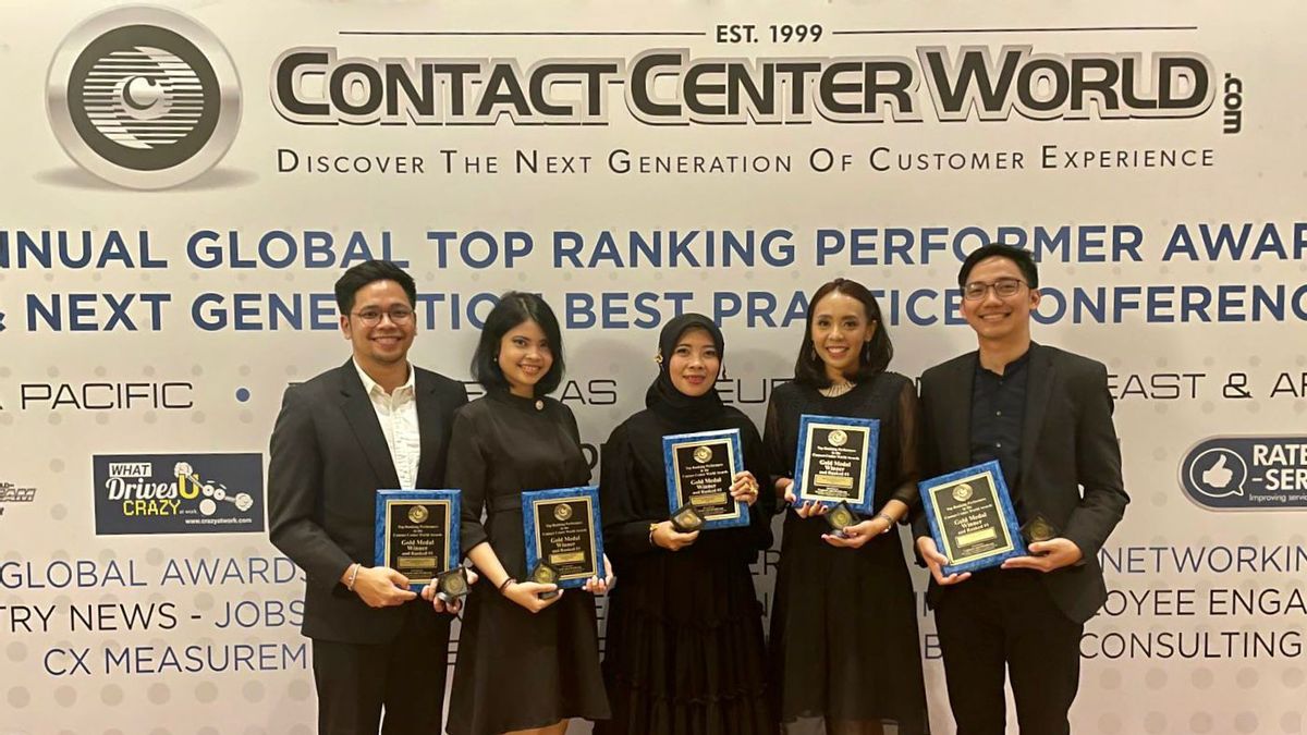 Contact Center PLN 123 Borong 5 Gold Award At Global Contact Center World 2022