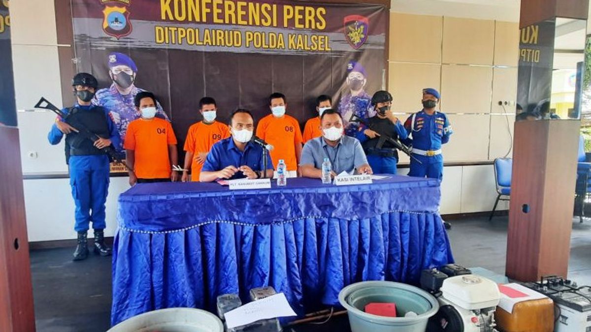 Fish Finder With Stun Device Arrested By Polairud South Kalimantan
