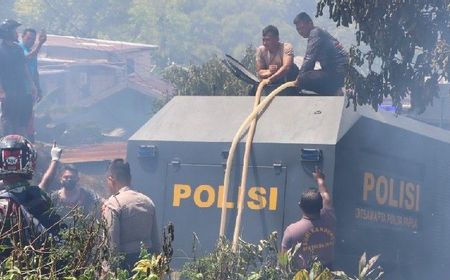 Kebakaran di Perumahan Polda Papua Bse G Diduga karena Korsleting