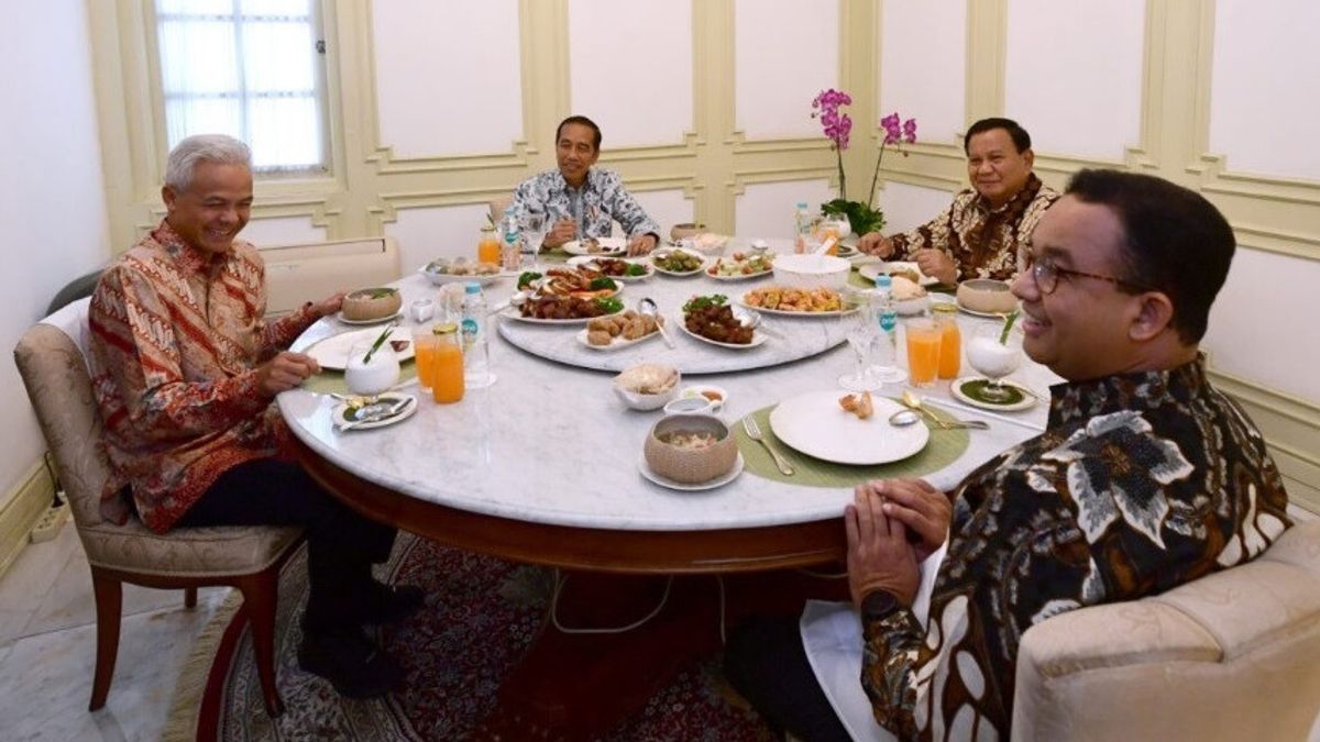 Competition For The 2024 Presidential Election, Jokowi: Don't Get Over Eating Together But Under The Ribut