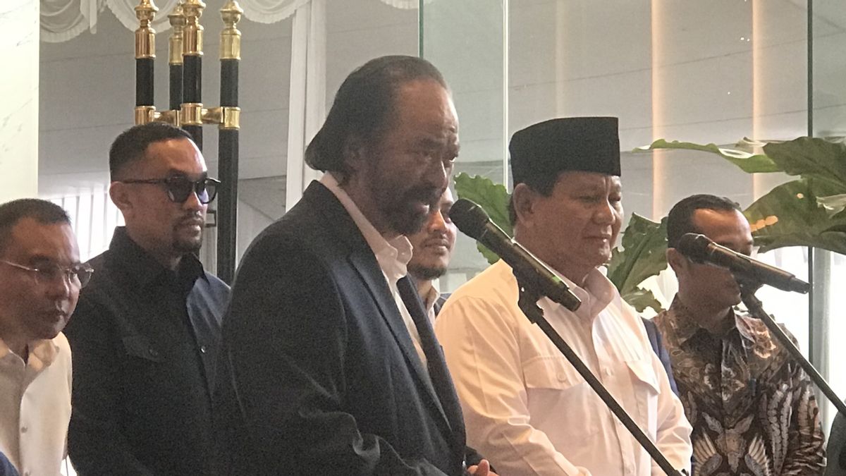 Prabowo Reveals The Purpose Of Meeting Surya Paloh At The NasDem Headquarters