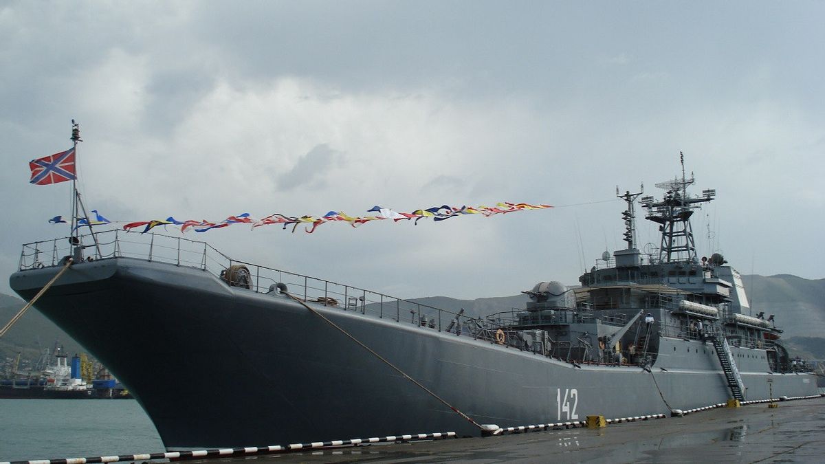 乌克兰军方要求击中俄罗斯黑海舰队的两艘着陆艇和基础设施