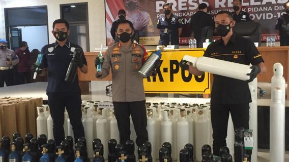 警方逮捕玩氧气瓶价格的经销商， 肇事者的利润达到 3 亿印尼盾