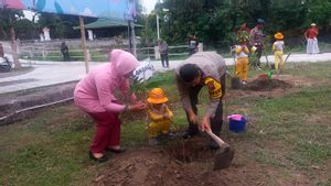 Klaten Police Carry Out Food Self-Sufficiency and Increase Environmental Love Mission