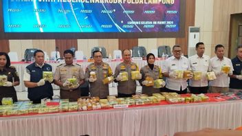 La police de Lampung arrête le réseau de drogue de Malaisie, 87,5 kg de méthamphétamine