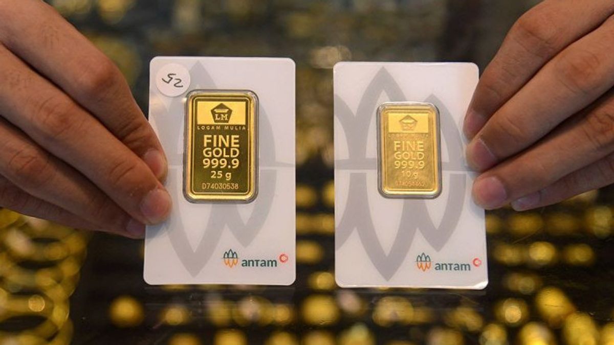 Akhir Pekan, Harga Emas Antam Turun ke Rp1,313 Juta Per Gram