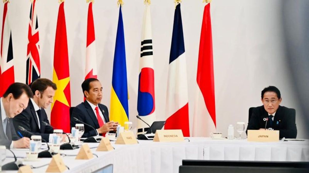 KTT G7, Jokowi Serukan Revolusi Hentikan Perang