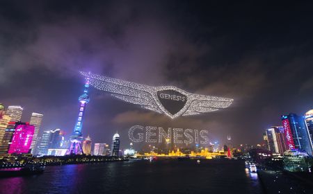 Atraksi Drone Hyundai Genesis Pecahkan Rekor Dunia Baru