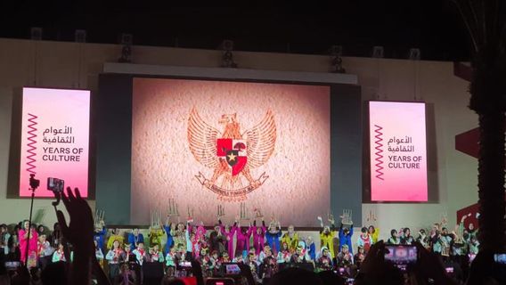 ترحيبا ببطولة كأس العالم قطر ٢٠٢٢، الشتات الإندونيسي يعرض عروضا فنية في الدوحة