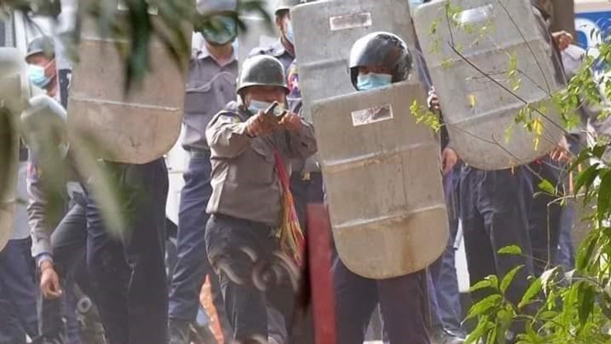 Ratusan Warga dan Belasan Jurnalis Ditahan Militer Myanmar Usai Unjuk Rasa hingga Sabtu Malam