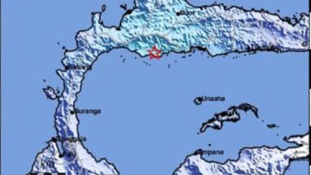 5.3级地震震动了中苏拉威西岛的Parigi Moutong，BPBD表示建筑物没有损坏