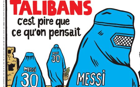 Tampilkan Kartun Messi dan Taliban, Majalah Charlie Hebdo: Mereka Lebih Buruk dari yang Kita Pikirkan