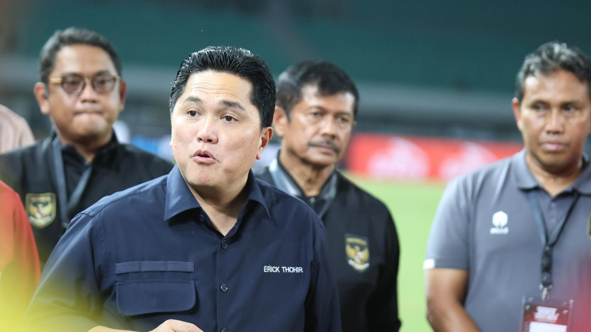 Beberkan Perkembangan Renovasi JIS Menyambut Piala Dunia U-17, Ketum PSSI Erick Thohir: Dewa United Pinjamkan Rumput