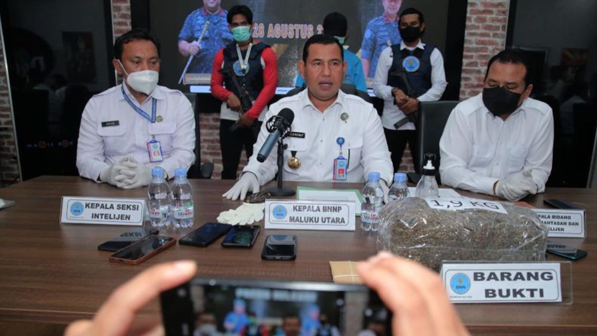 BNNP North Maluku Arrests 1.9 Kg Narcotics Dealer