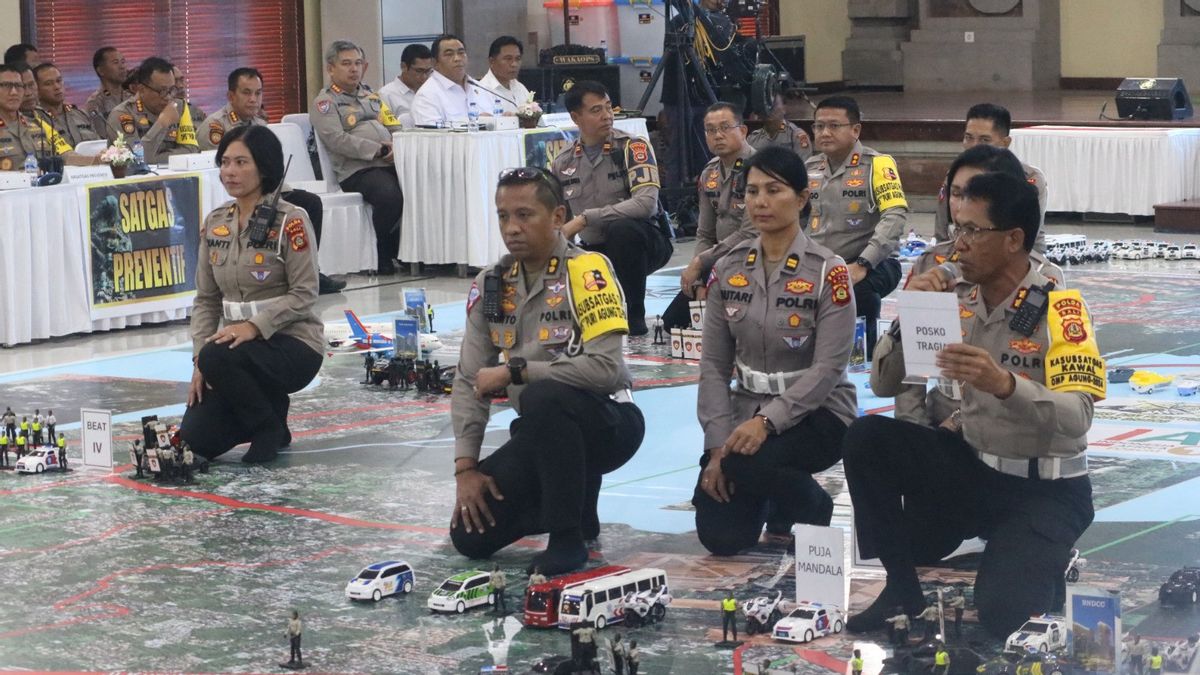 Titul de jeu tactique de sol, Polri maximise la sécurité du sommet de la IAF et du MSP H lab à Bali