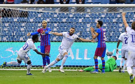 Semifinal Supercopa de Espana: Madrid Menang Dramatis 3-2 Atas Barcelona