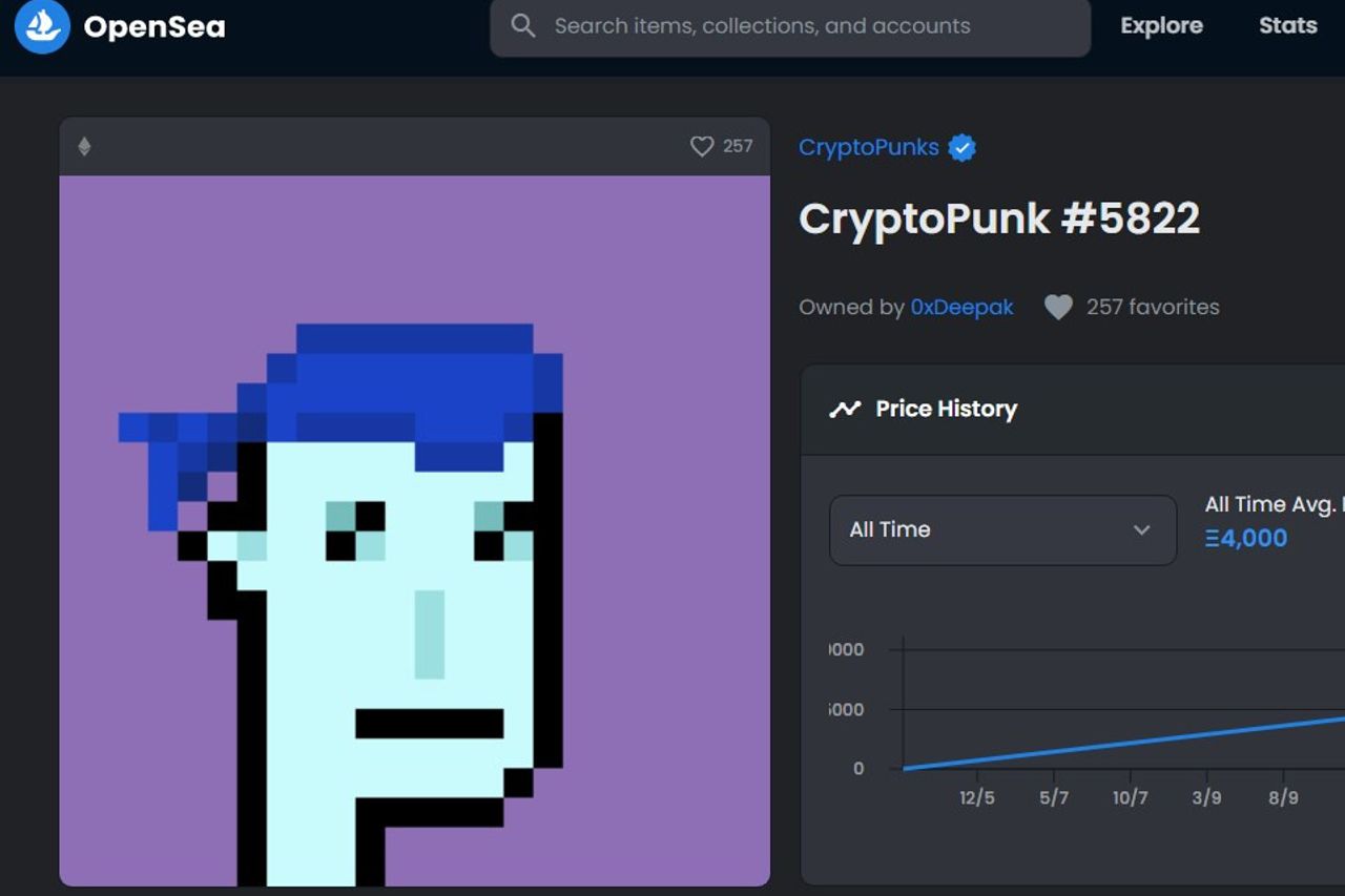 Crypto punk highest sale wall street games crypto