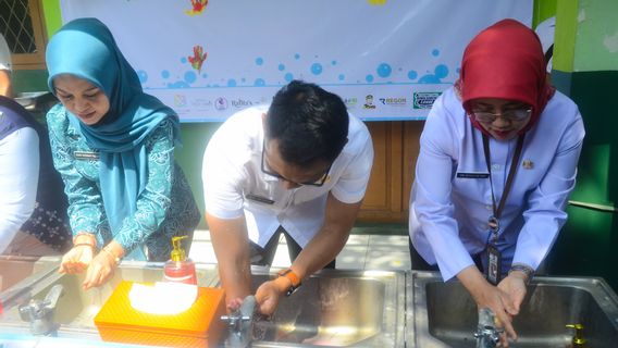 Le gouvernement de la ville de Bogor organise une campagne de lavage des mains au HPS mondial 2024