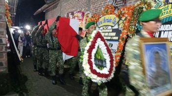 The body of the TNI Soldier who died in Lebanon arrived in Magelang