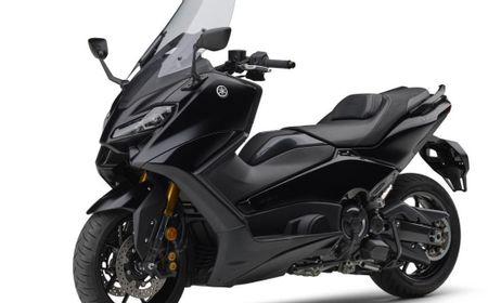 Yamaha TMAX Tech Max Dapat Sentuhan Warna Baru, Tampilan Semakin Garang