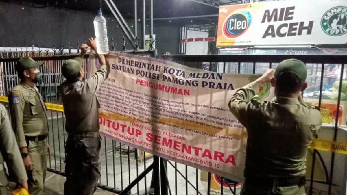 Gampong Kupie Medan And Warung Triboy Sealed For Violating The Micro PPKM