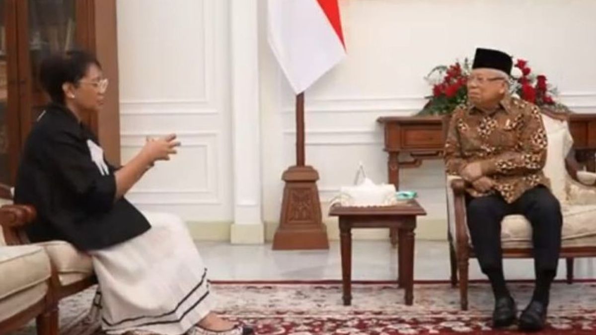 Foreign Minister Meets With Vice President To Report Consistency Of Indonesia Supports Palestine