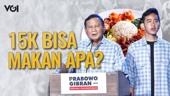 VIDEO: Le programme d'un déjeuner gratuit Prabowo-Gibran de 15 000 IDR, qu'est-ce possible?