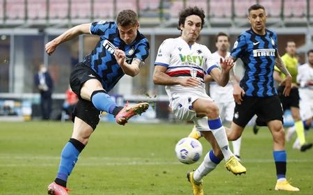 Inter Lanjutkan Tren Tak Terkalahkan saat Gulung Sampdoria